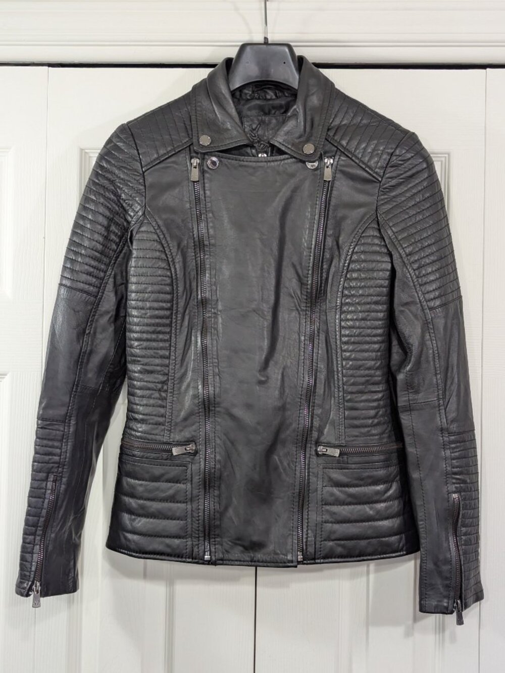 Bod & Christensen Black Leather Jacket - Picture 4 of 11